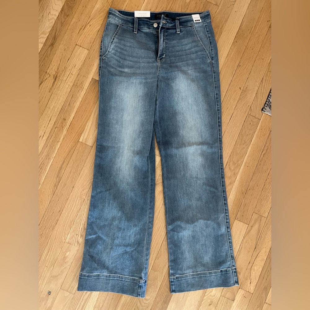 Judy Blue mid rise wide leg jeans nwt 13/31